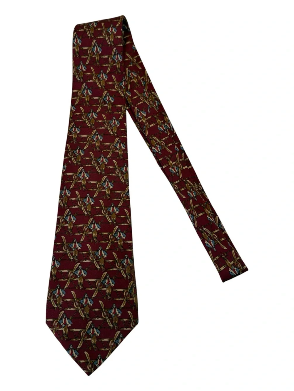 Salvatore Ferragamo Silk Tie Pilot Motif